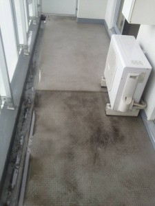 ベランダお掃除