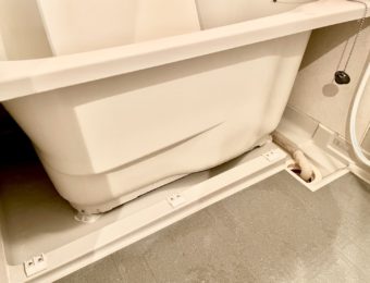 エプロン内部カビ汚れお掃除後