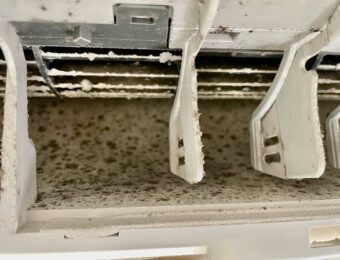 吹き出し口黒いポツポツしたカビ
