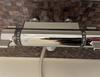 浴室クリーニング後の蛇口