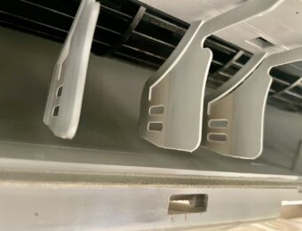 クリーニング後のエアコンルーバー