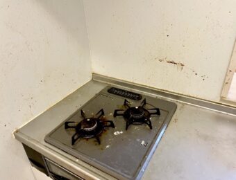 ガスコンロ汚れ全体