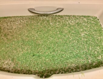 追炊き配管洗浄中の様子
