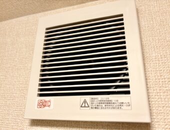クリーニング後のトイレ用換気扇