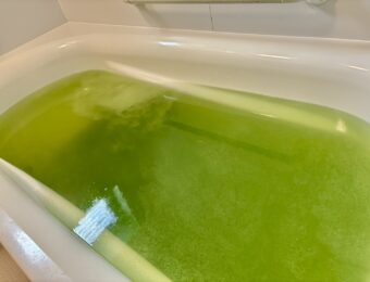 追炊き配管洗浄中の様子
