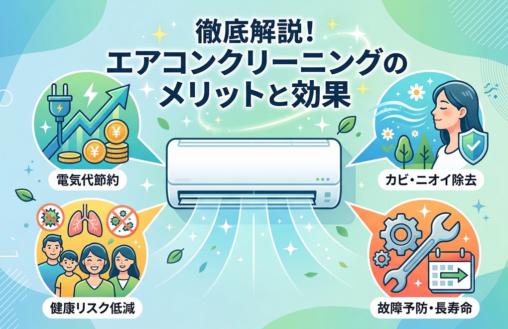 エアコンクリーニングは本当に必要？メリット・効果を解説