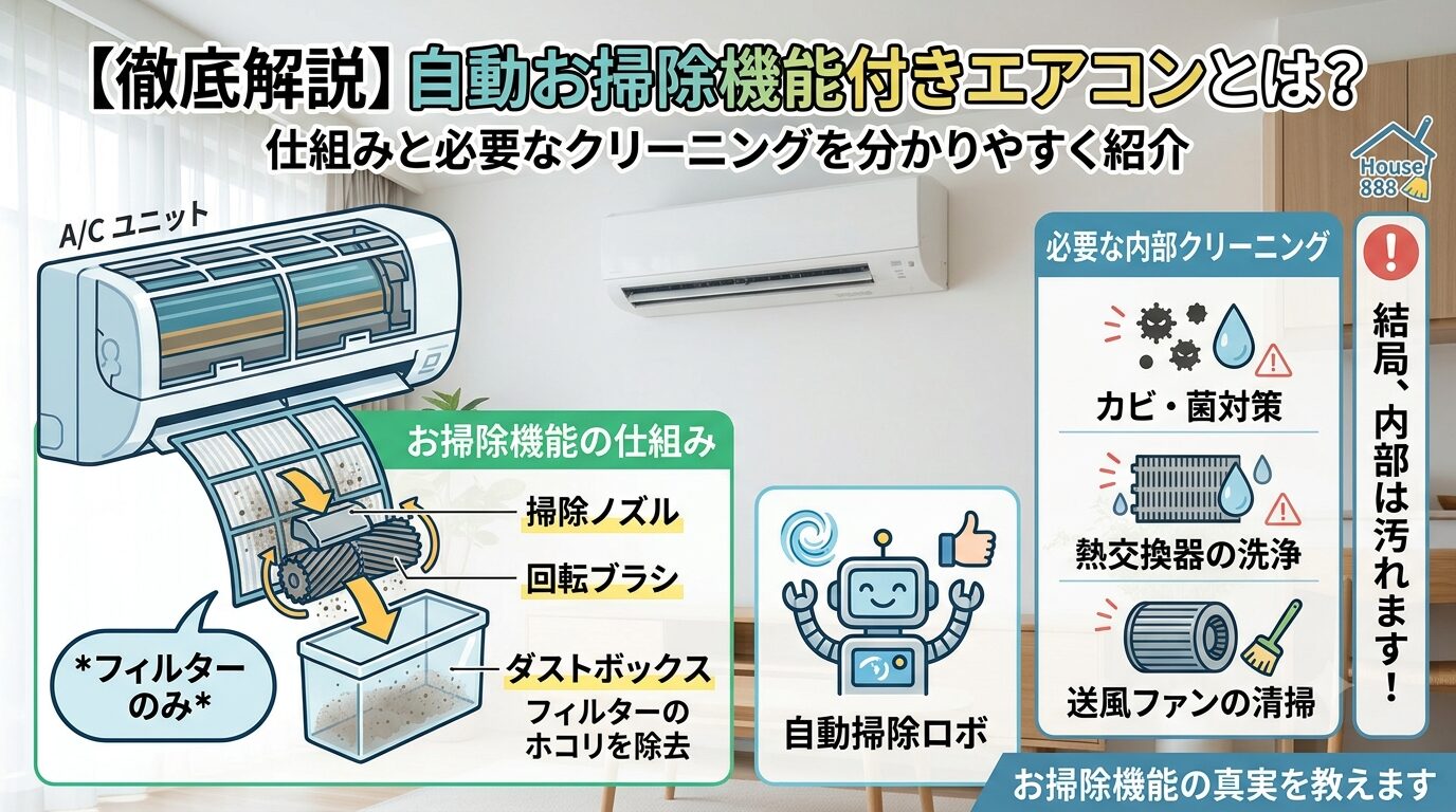 お掃除機能付きエアコンとは?の画像