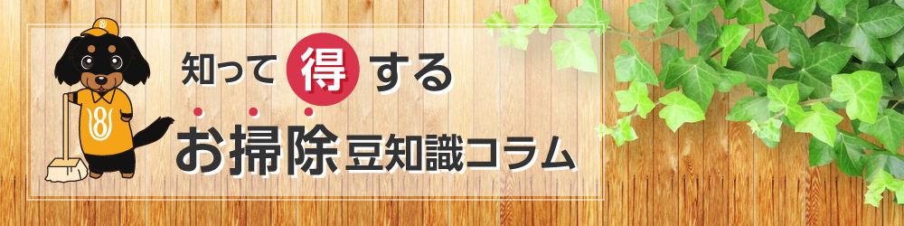 知って得するお掃除豆知識コラム