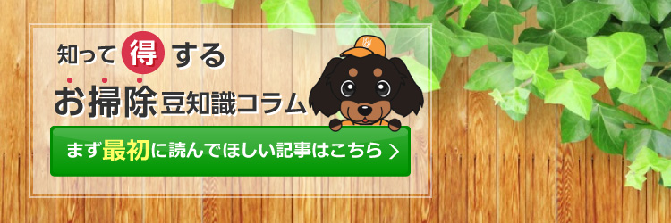 知って得するお掃除豆知識コラム
