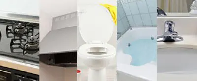 キッチン、換気扇、浴室、トイレ、洗面台セット