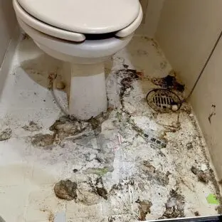 横浜市西区 のトイレクリーニング事例施工前