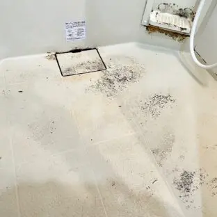 都筑区の窓サッシクリーニング事例施工前