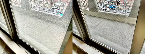 窓サッシ掃除事例2